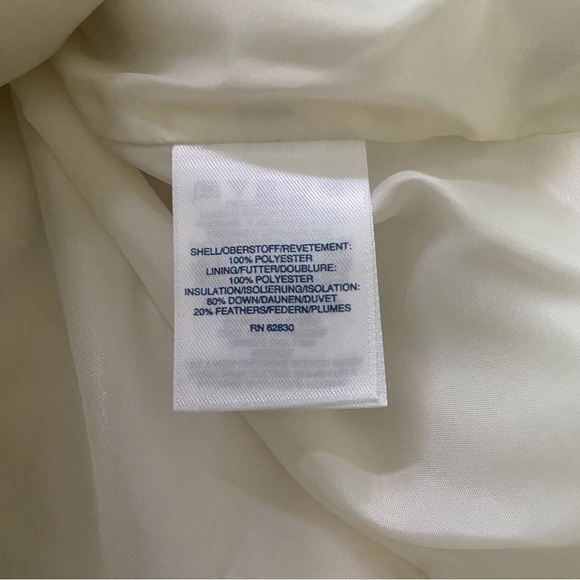 LANDS' END | Cream Down Puffer Full Zip Up Vest Size Small ( 6-8) - Picture 11 of 12